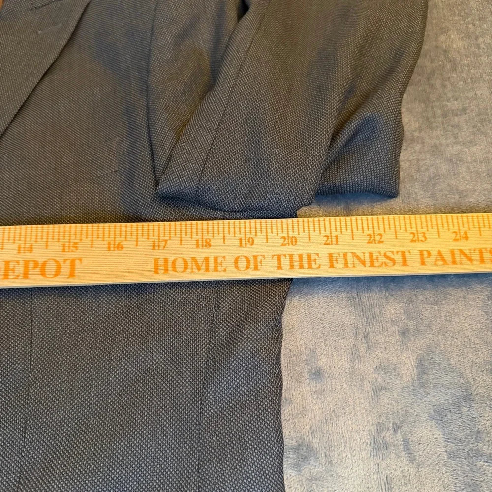 Banana Republic Tailored Fit Men's Blazer 40R‎ Grey Herringbone Business Casual